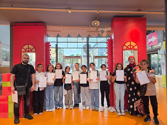 فوز لوحات فنيّة طلابية من مدرسة أجيال في معرض الفنون- يافا